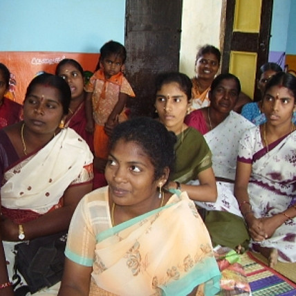 Frauengruppe in Indien Frauenförderung