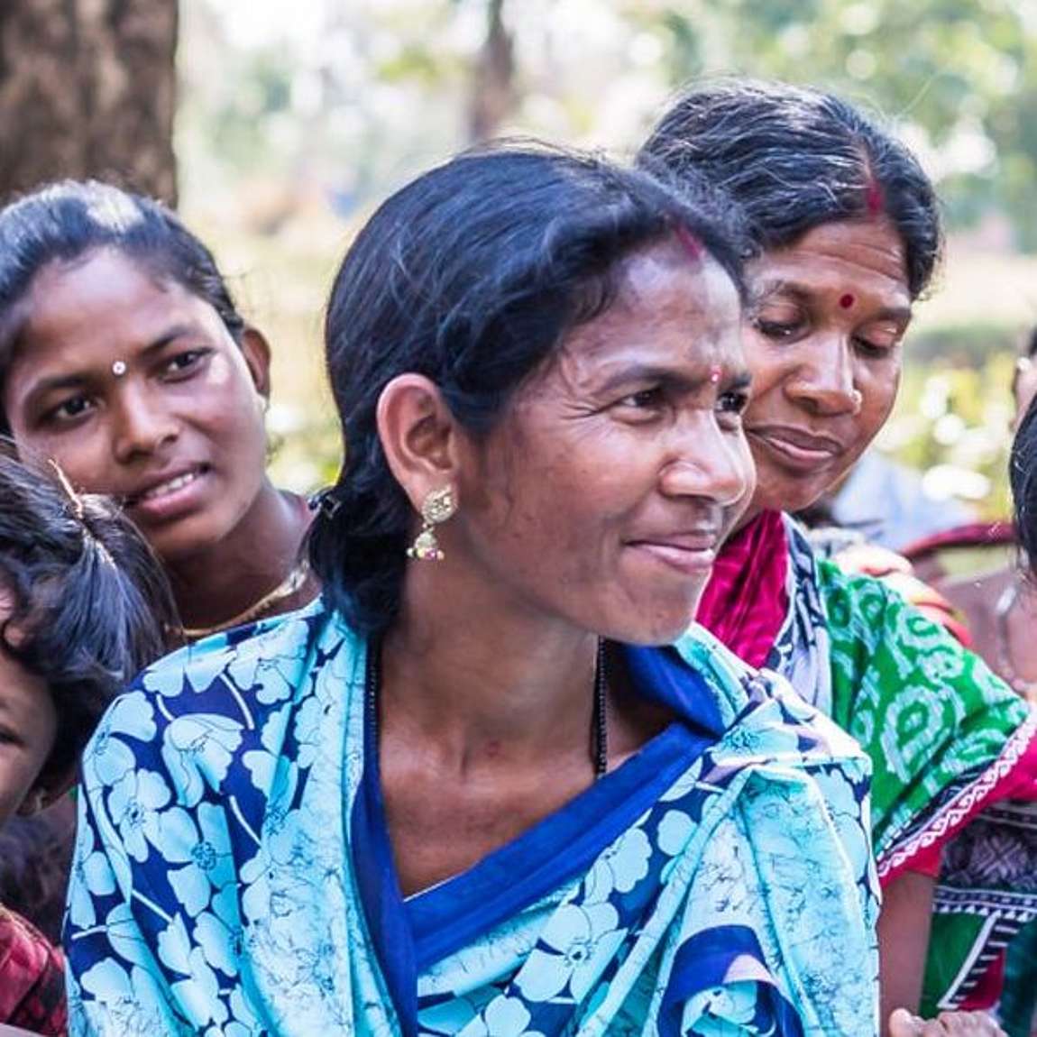 indische Frauen in einem Dorf