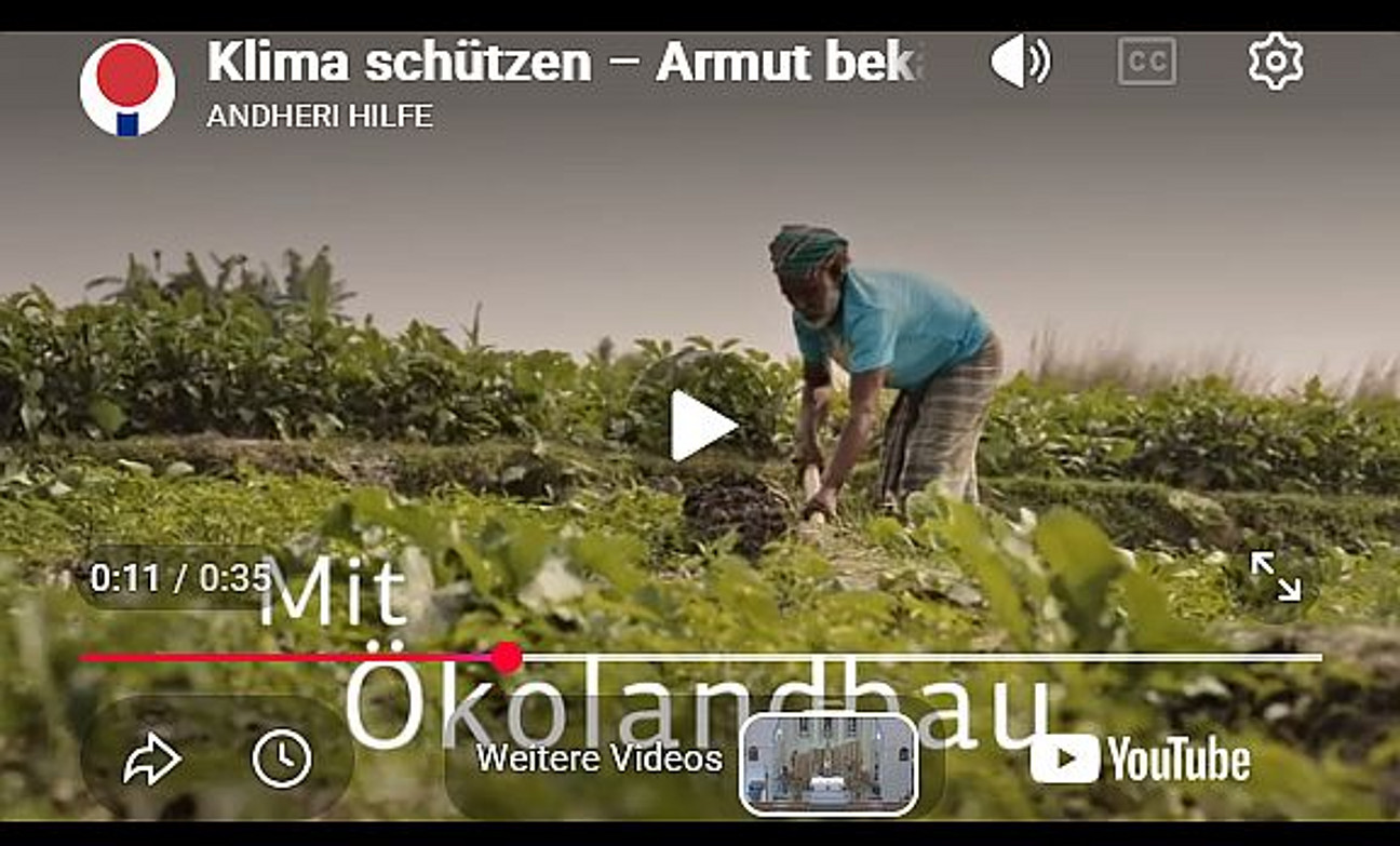 youtube clip ANDHERI HILFE Startbild: Mann auf dem Feld