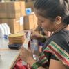 Frau arbeitet Indien Birdybox Zwitscherbox