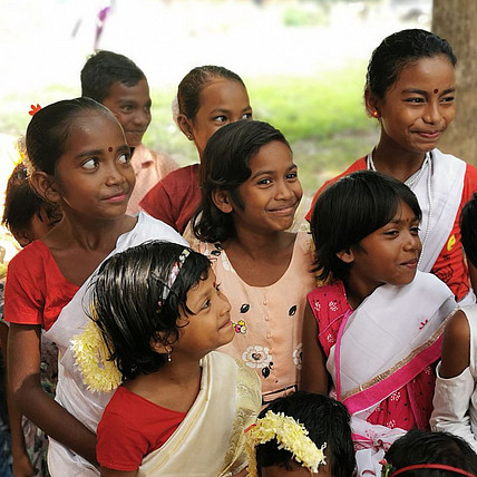 Schulkinder in Indien