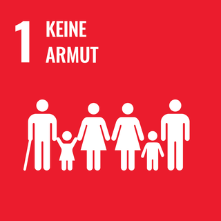 Logo SDG 1: Keine Armut