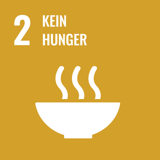 Logo SDG 2: Kein Hunger