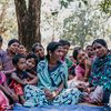 Indien Frauen auf dem Dorfplatz