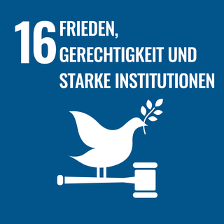 SDG 16 Frieden Gerechtigkeit starke Institutionen